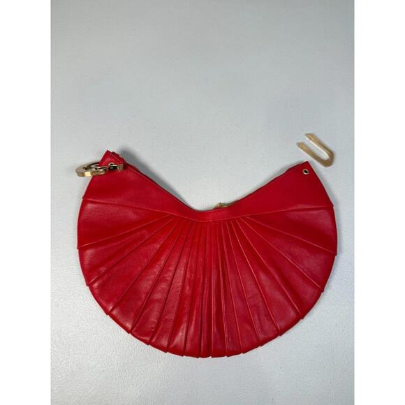 Cult Gaia Red Ubah Clutch with Broken Handle and Small Stain - Picture 4 of 9